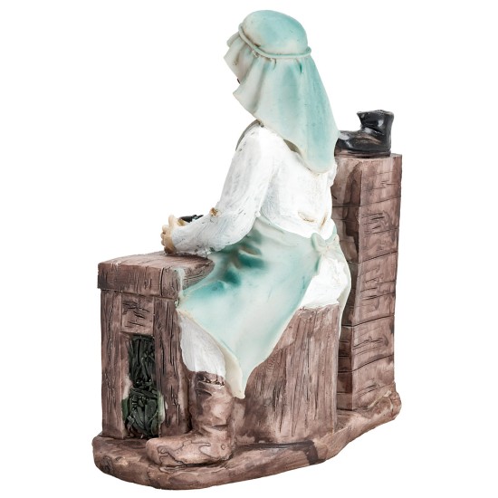 Ciabattino 20 cm in resina per presepe Mondo Presepi