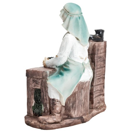 Ciabattino 20 cm in resina per presepe Mondo Presepi