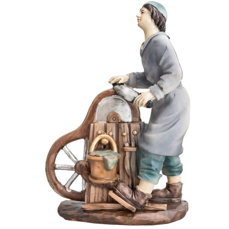 20 cm Sharpener in resin for nativity scene Mondo Presepi