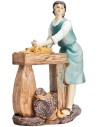 Falegname con banco 20 cm in resina per presepe Mondo Presepi
