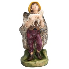 Pastore con agnello Euromarchi 45 cm per presepe Mondo Presepi
