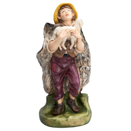 Pastore con agnello Euromarchi 45 cm per presepe Mondo Presepi