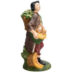 Farmer with rabbits Euromarchi 45 cm for nativity scene Mondo Presepi 2