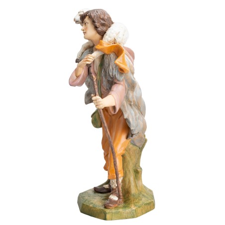 Shepherd with sheep Euromarchi 45 cm for nativity scene World Nativity Scenes