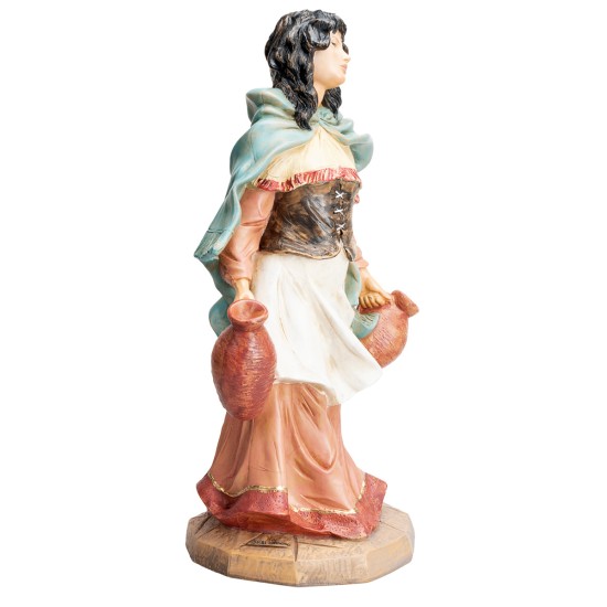 Donna con anfore pecora Euromarchi 45 cm per presepe Mondo
