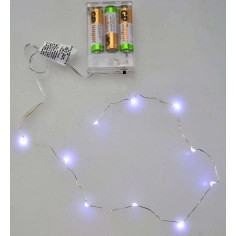 10 Micro Led a pile luce fredda Mondo Presepi 2