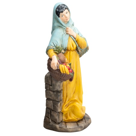 Mujer con cesta Euromarchi 45 cm para belén Mundo Pesebres