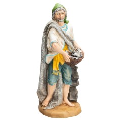 Pastore con pesci Euromarchi 45 cm per presepe Mondo Presepi