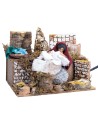 Lavandaia 12 cm in movimento per presepe Mondo Presepi