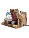 Washerwoman 12 cm moving for Nativity Scene Mondo Presepi