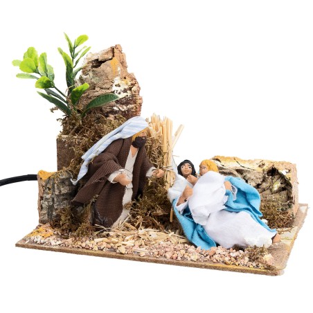 Natividad de 12 cm en movimiento belén para belén Mondo Presepi