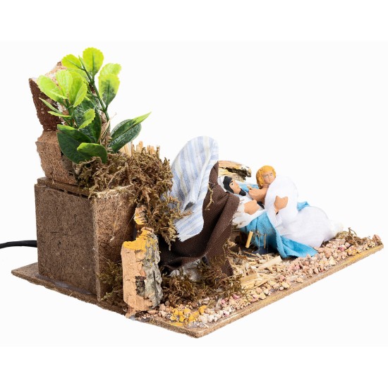 Natività 12 cm in movimento presepe per presepe Mondo Presepi