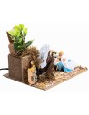 Natividad de 12 cm en movimiento belén para belén Mondo Presepi