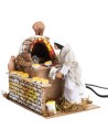 Baker 15 cm moving with working light for nativity scene