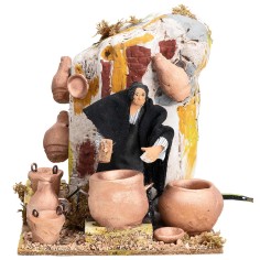 14 cm Moving Tinsmith for Nativity Scene Mondo Presepi