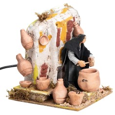 Raminaia 14 cm in movimento per presepe Mondo Presepi 2