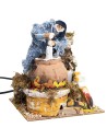 Caciaro 14 cm in movimento con luce fuoco funzionante
