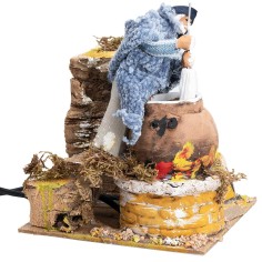 14 cm Moving Caciaro with Working Light for Nativity Scene 2