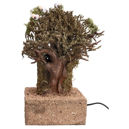 Tree with moving birds cm with double movement cm
