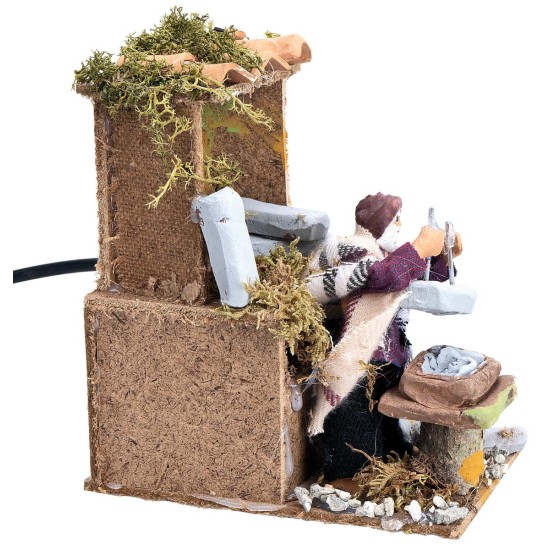 10 cm Series Moving Bricklayer for Nativity Scene by Mondo Presepi