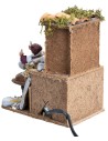 Muratore serie 10 cm in movimento per presepe Mondo Presepi