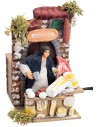 Salumiere serie 10 cm in movimento per presepe Mondo Presepi