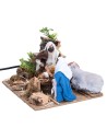 Nativity series 12 cm with double movement