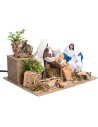 Nativity series 12 cm with double movement