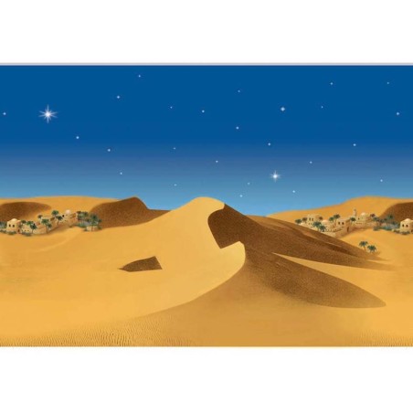 Backdrop with desert landscape 70x100 cm for nativity scene Mondo