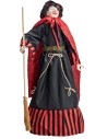 Befana con luces y sonidos roja y negra 70 cm