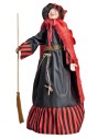 Befana con luces y sonidos roja y negra 70 cm