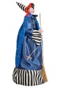 Befana con luces y sonidos azul y negro 70 cm