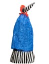 Befana con luces y sonidos azul y negro 70 cm