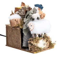 Tosatore di pecore serie 15 cm in movimento per presepe Mondo 2