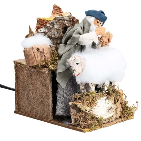 Tosatore di pecore serie 15 cm in movimento per presepe Mondo