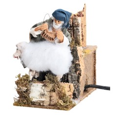 Tosatore di pecore serie 15 cm in movimento per presepe Mondo
