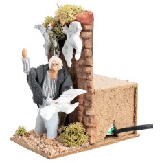 Dove breeder 10 cm in motion for Mondo nativity scene