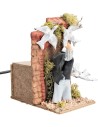 Allevatore di colombe 10 cm in movimento per presepe Mondo