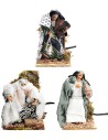Set tre Re Magi in movimento serie 15 cm per presepe Mondo