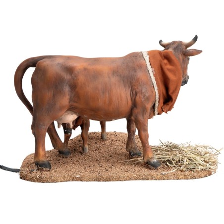 Vaca con ternero serie 30 cm en movimiento para belén Mundo