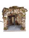copy of Pesebre iluminado con cueva y cascada de 51x33x32 cm h