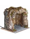 copy of Pesebre iluminado con cueva y cascada de 51x33x32 cm h