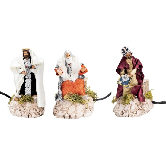 Set tre Re Magi 12 cm in movimento