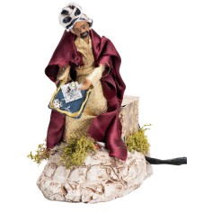 Set tre Re Magi 12 cm in movimento per presepe Mondo Presepi 2