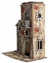 Casa napolitana con techo plano y portón cm 28x19,2x36,5 h
