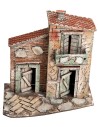 Casa napoletana con balcone e tetto spiovente cm 26x16x27 h