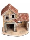 Casa napolitana de dos pisos con trastero cm 24,5x15x25,3 h