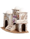 Casa araba con terrazzo cm 26,5x13,8x19 h per presepe Mondo