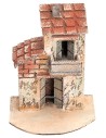 Casa napoletana a due piani cm 17,5x9,8x13 h per presepe Mondo