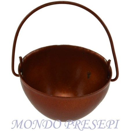 Olla color cobre Ø 3 cm Mundo Pesebres